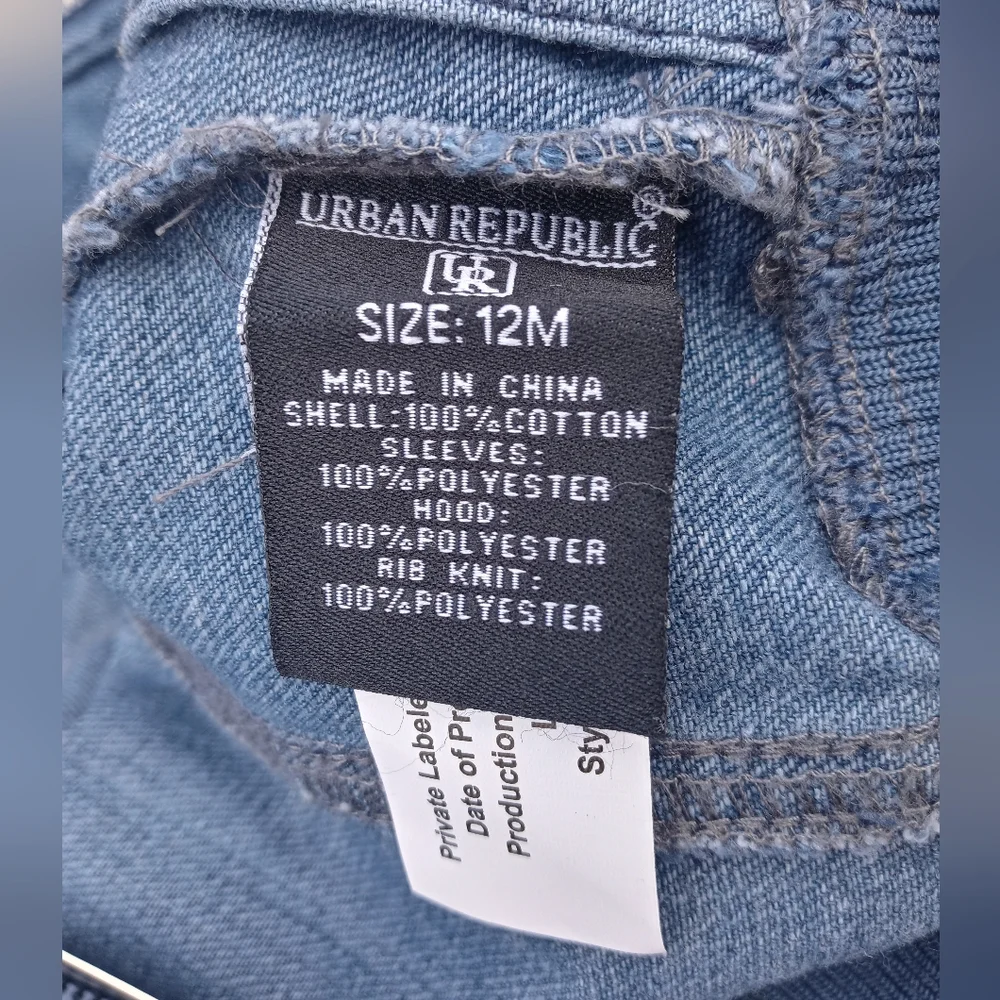 Urban Republic Denim Hoodie‎ Jacket